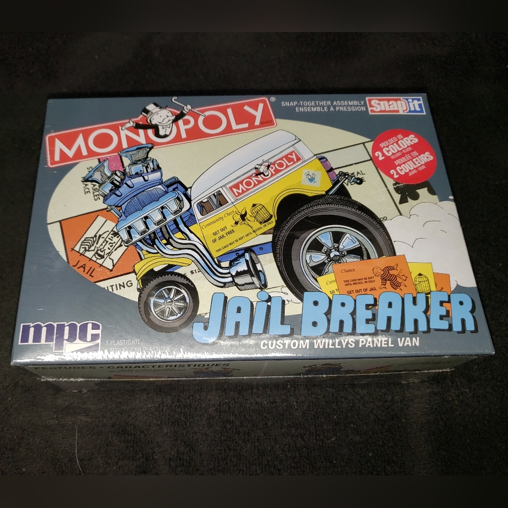 Custom Willys Panel Van Monopoly jail breaker model kit